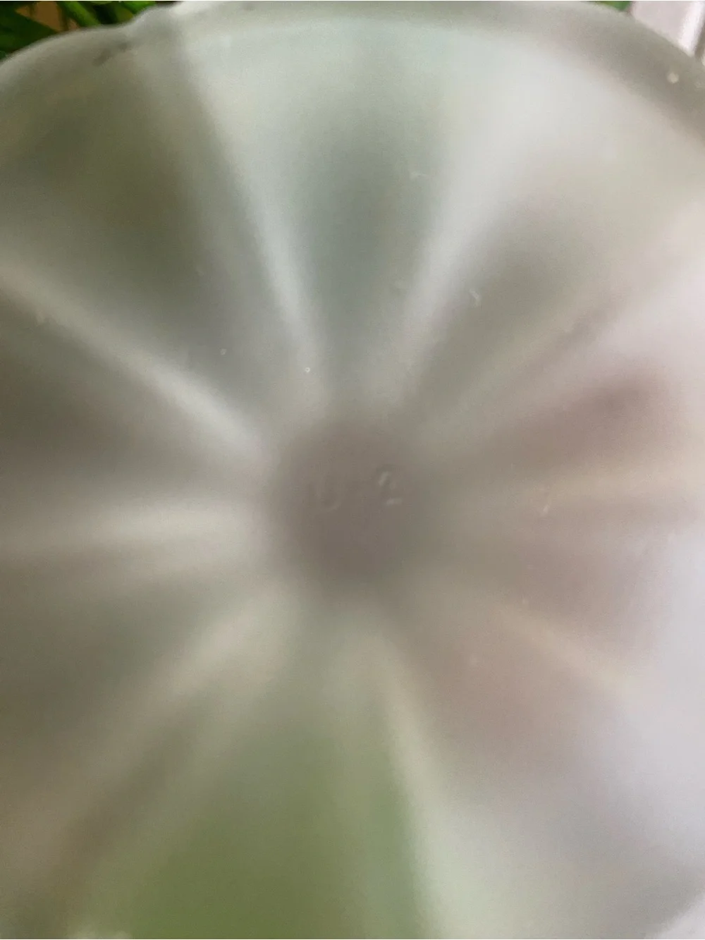 Frosted Glass Satin Pedestal Fairy Lamp Base Only Cottagecore